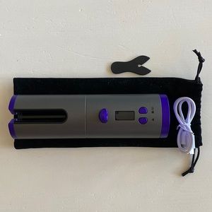 Cordless Auto Curler, Fast Heating Ceramic Barrel with Adjustable heat